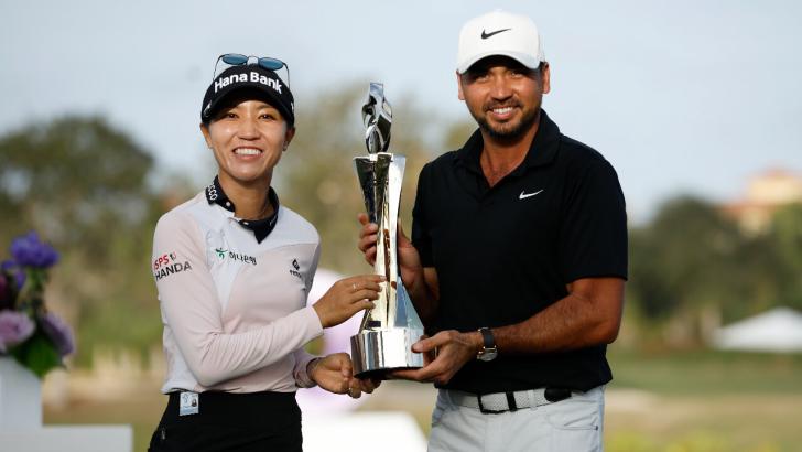 Lydia Ko and Jason Day